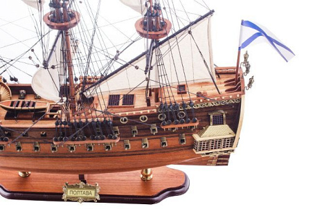 Модель линейного корабля "Полтава", 85 см.
