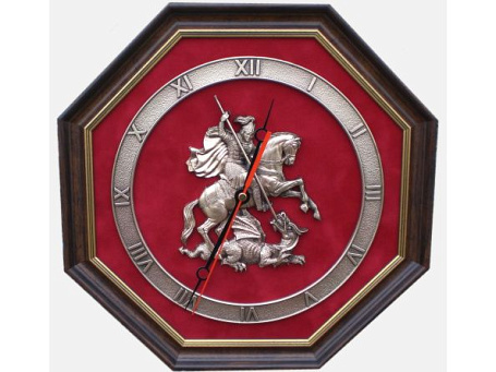 Настенные часы "Герб Москвы" 34х34 см