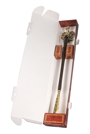 Рожок для обуви "Георгий" с крючком "Герб России", 68 см.