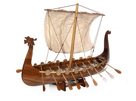 Модель корабля викингов "Драккар" 60 см.