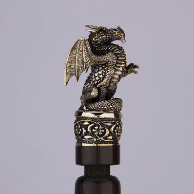 Рожок для обуви с длинной ручкой "Дракон" в подарочном тубусе, 65 см.