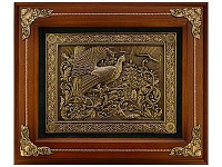 Деревянная ключница настенная "Тетерев" 34х29 см