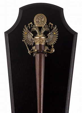 Рожок для обуви "Герб России" на панно с крючком, 48 см.