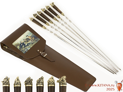 Шампуры (6шт.) "Мечта Охотника" в колчане