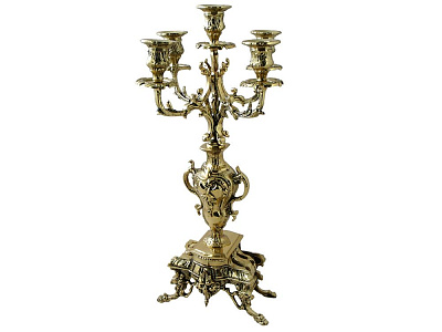Канделябр "Каранка" на 5 свечей, золото
