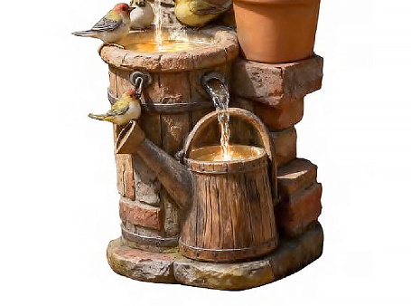 Фонтан для дачи и сада "ВодоПой" с подсветкой 