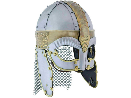 Шлем Викингов "Волк" с кольчужной защитой