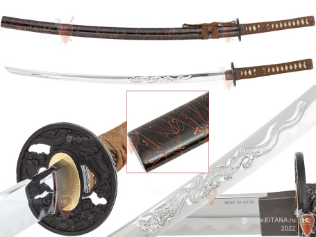 Катана, японский самурайский меч "Чакумо"