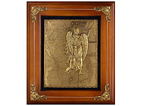 Деревянная ключница настенная "Дева" 34х29 см