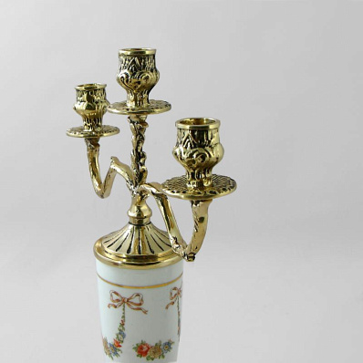 Канделябр "Триумфато" на 3 свечи, золото