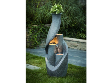 Фонтан для дачи и сада ''Трио'' с подсветкой