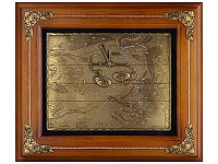 Деревянная ключница настенная "Весы" 34х29 см