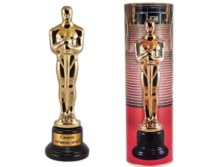 Статуэтка керамическая "Оскар" - "Самому лучшему деду!"