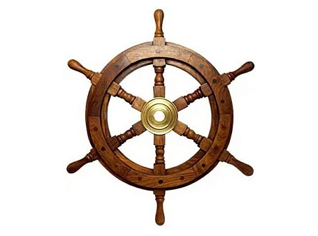 Штурвал корабельный, 91 см