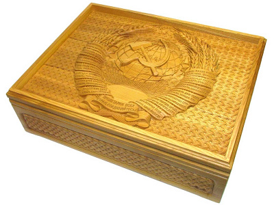 Игра настольная Русское лото "СССР", с бочонками, в резном ларце