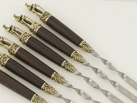 Шампуры "Газовики" (6 шт.) в колчане (VIP)