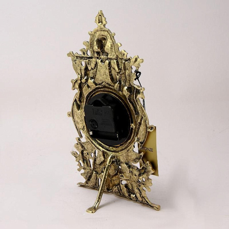 Часы каминные "Охотник", золото