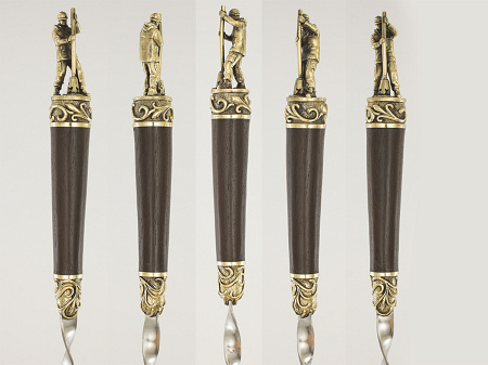 Шампуры "Нефтянники" (6 шт.) в колчане (VIP)