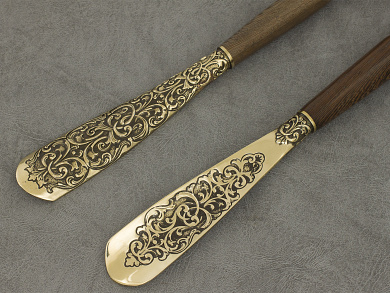 Ложка для обуви "Сова" (72см.) в подарочном футляре