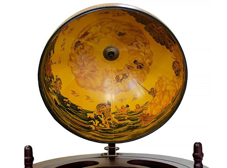 Глобус-бар напольный со столиком, Ø42см.