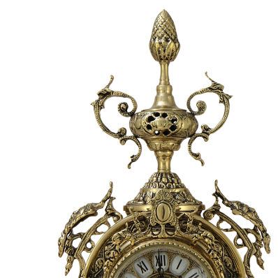 Часы каминные "Пинья", золото