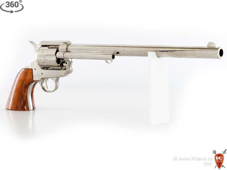 Револьвер Кольт "Миротворец 12" США, 1873г. (никелированный)  (макет, ММГ)