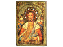 Настольная икона "Святой благоверный князь Александр Невский" на мореном дубе