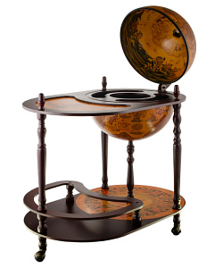 Глобус-бар напольный со столиком, Ø42см.