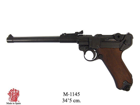 Пистолет Люгер P08 артиллерийский, Германия 1917г. (макет, ММГ)