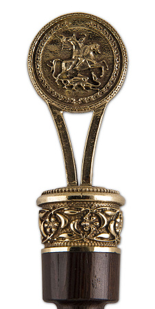 Рожок для обуви "Георгий" с крючком "Герб России", 68 см.