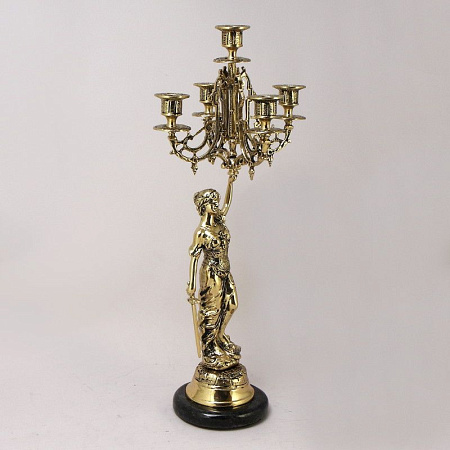 Канделябр "Джустиса" на 5 свечей, золото