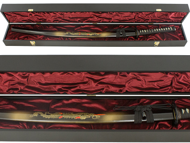 Катана "Дракон Маки" в подарочном футляре