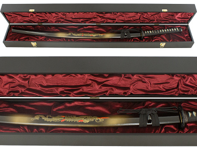 Катана "Дракон Маки" в подарочном футляре