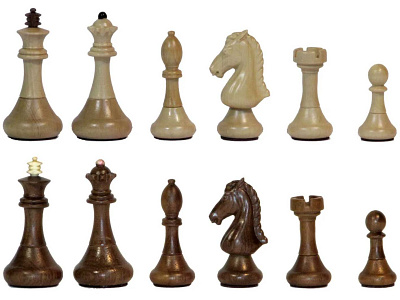 Шахматы классические малые утяжеленные (высота короля 7см.)