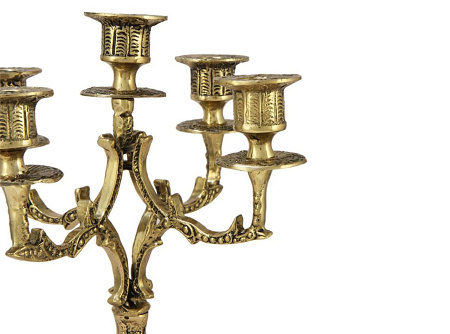 Канделябр "Эстрелла" на 3 свечи, золото