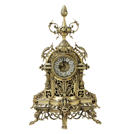 Часы каминные "Пинья", золото