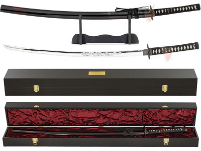 Катана, меч самурайский "Акебоно" в подарочном футляре