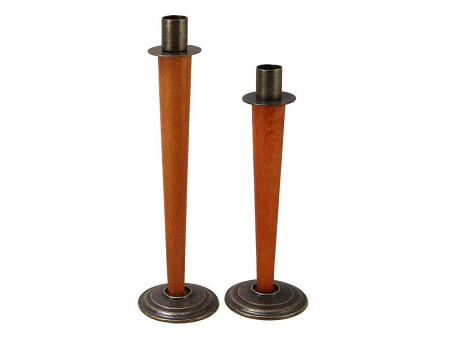 Пара подсвечников на одну свечу, антик