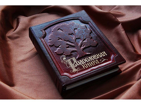 Родословная книга в кожаной обложке