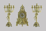Часы каминные и 2 канделябра "Купидон" на 5 свечей