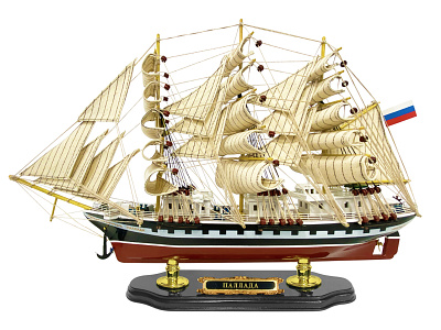 Модель парусника "Паллада" 52см.