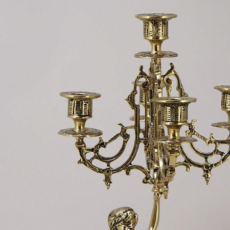 Канделябр "Джустиса" на 5 свечей, золото