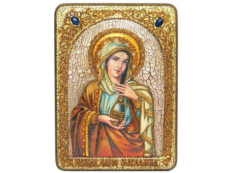 Аналойная икона "Святая Равноапостольная Мария Магдалина" на мореном дубе