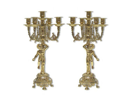 Пара подсвечников "Купидон" на 5 свечей