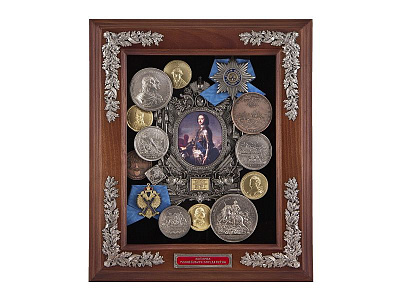 Панно "Петр I" (малое) 34х30 см.