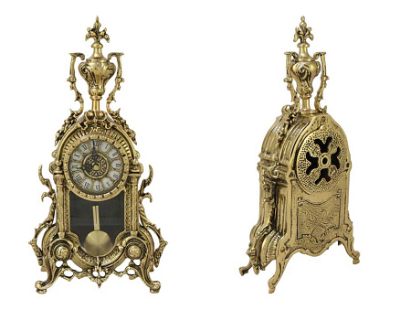 Часы каминные "Библо" с маятником, золото