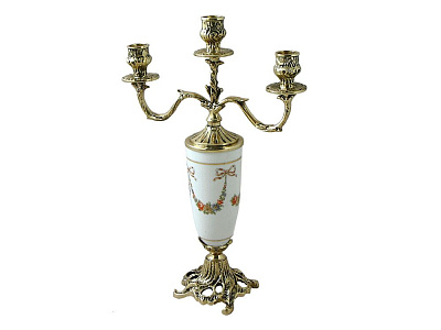 Канделябр "Триумфато" на 3 свечи, золото