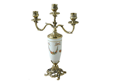 Канделябр "Триумфато" на 3 свечи, золото