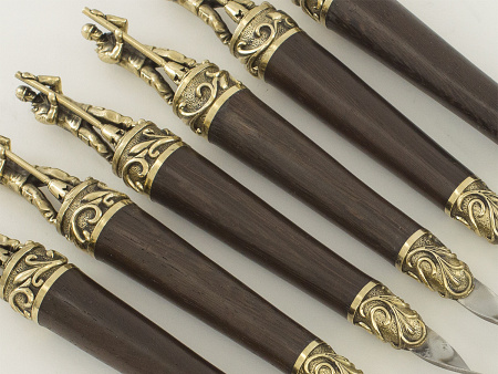 Шампуры "Нефтянники" (6 шт.) в колчане (VIP)