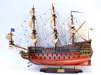 Модель парусного корабля "Soleil Royal", 90 см